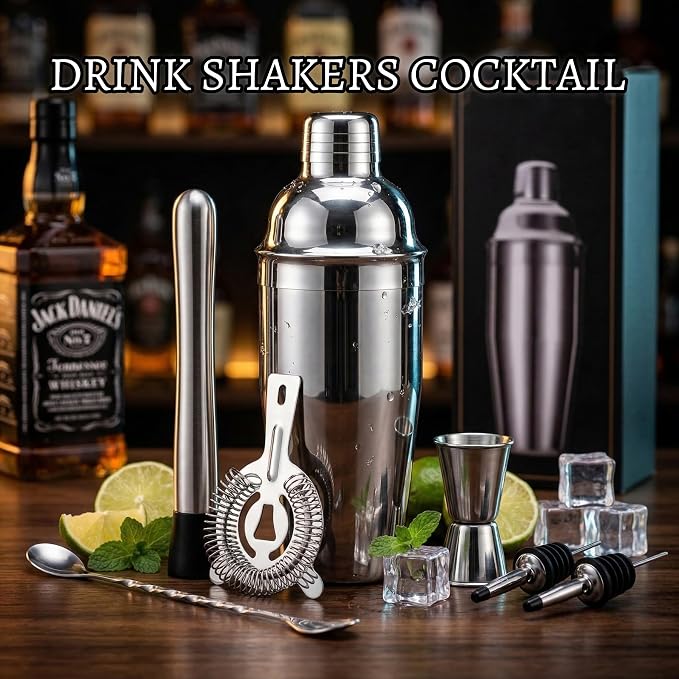Cocktail Shaker Set Bartender Kit, Professional Bar Set, Martini Shaker - Image 5