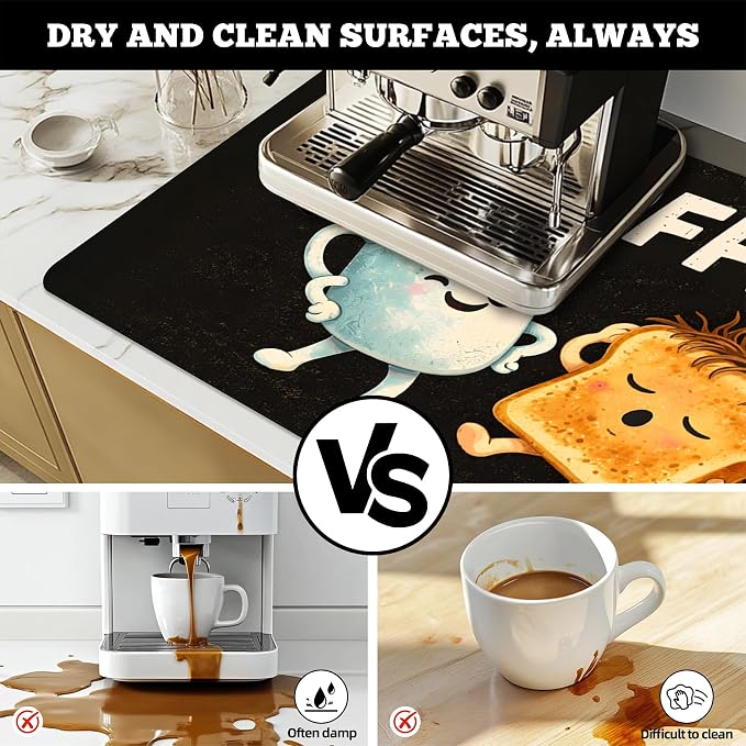 Dish Drying Mat Large Coffee Mat Absorbent Drying Mat - Image 2
