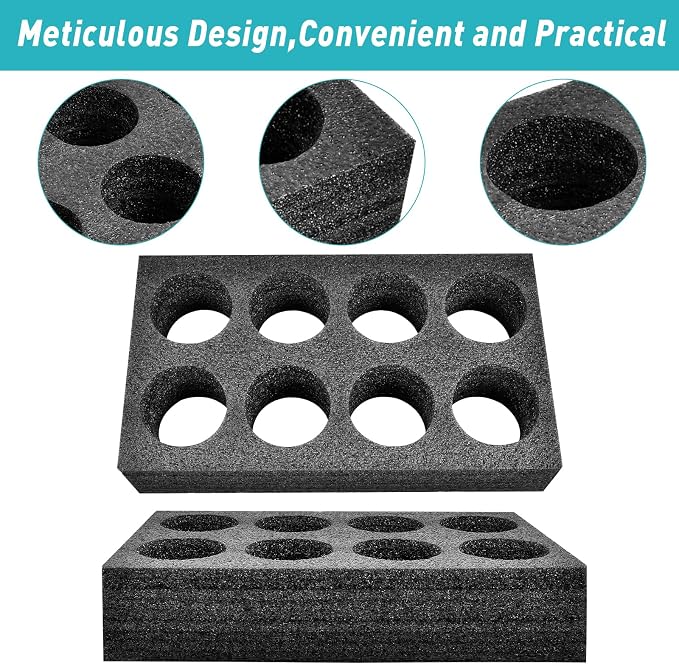 2Pcs Takeout Cup Holders Foam, 8 Cups Foam Takeout Coffee Drink Carrier Trays - Image 4