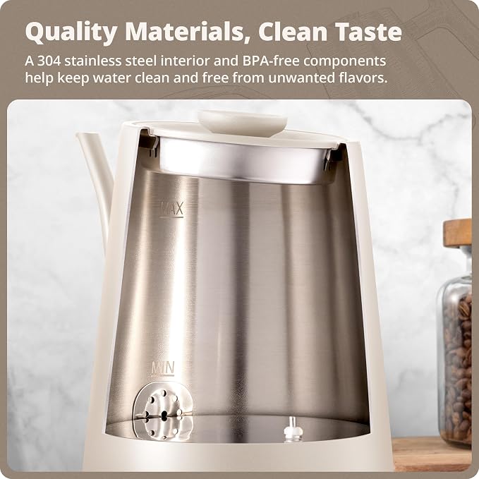 Greater Goods Electric Gooseneck Kettle, 1200W Stainless Steel - Image 8