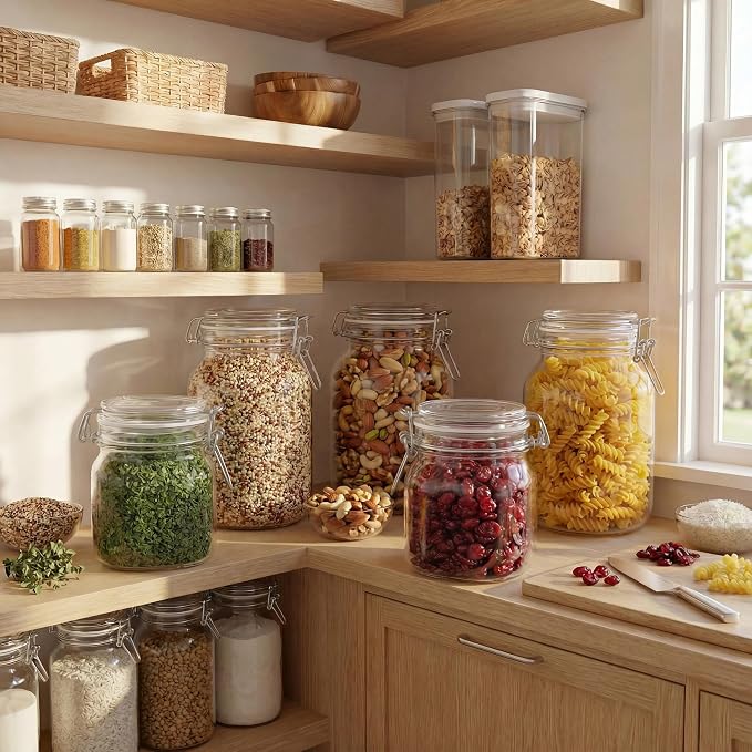 HomArtist 32 oz Wide Mouth Glass Jars - Image 7