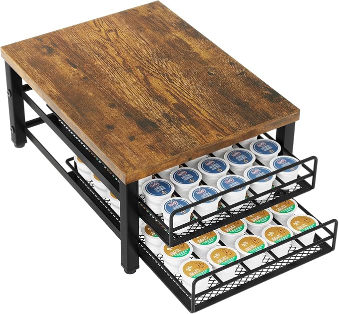 IBUYKE 2-Tier Coffee Pod Drawer Holder by IBUYKE