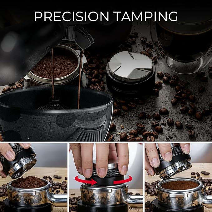 Espresso Accessories Kit – Coffee Distributor & Tamper Leveler Set - Image 6