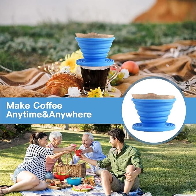 Collapsible Pour Over Coffee Dripper Set - Image 6