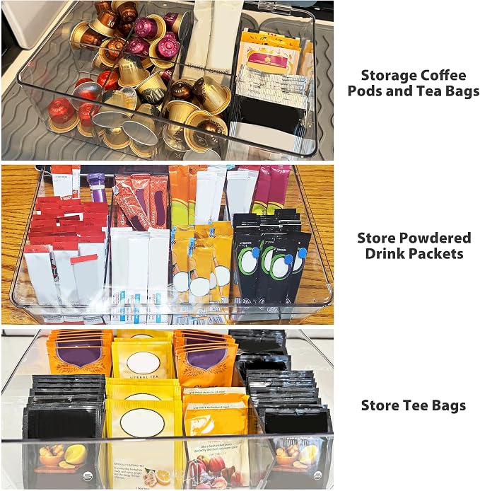 Coffee Pod Holder Storage for Counter, Compatible - Image 2