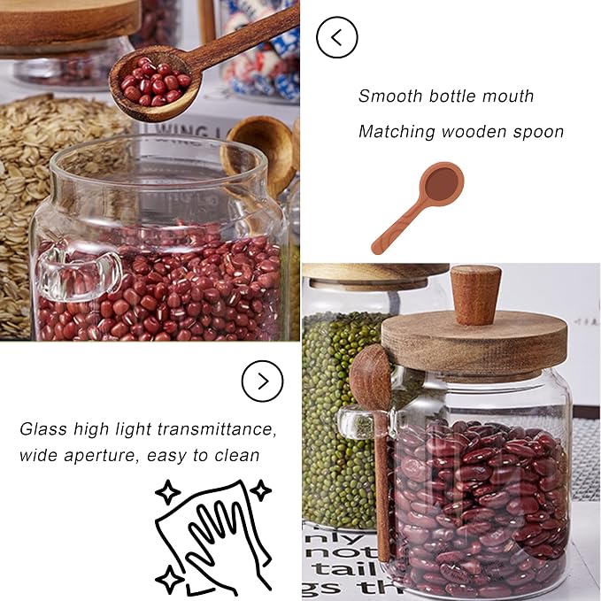 3PCS Spice Jars Overnight Oats Containers - Image 3