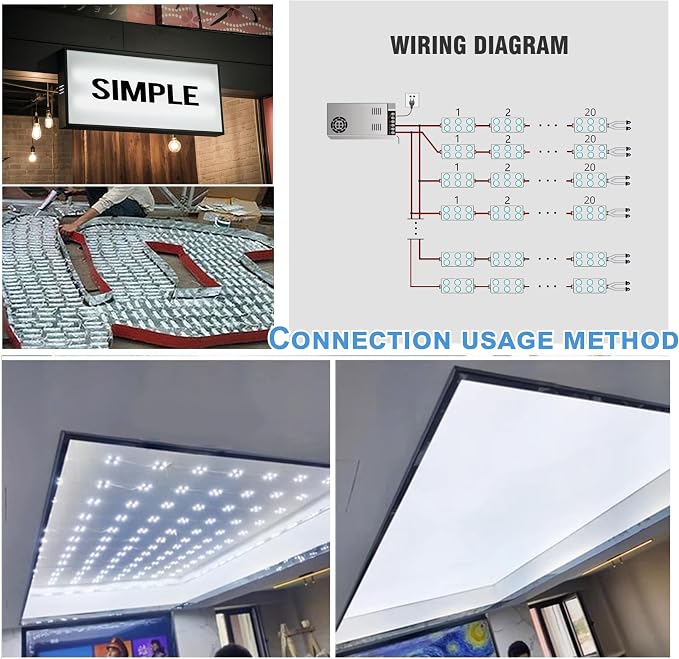 KBLEDLAMP DC12V 3W 6LEDs 20PCS Per LED Module, Pure White Light 10000k LED - Image 7
