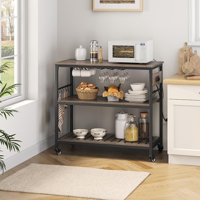 Yaheetech Kitchen Island Cart - Image 9