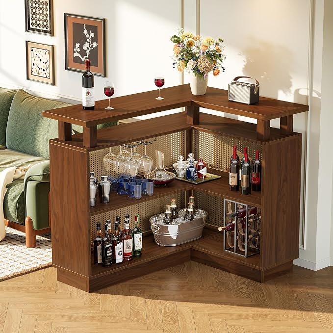 Tribesigns L Shaped Bar Table - Image 3