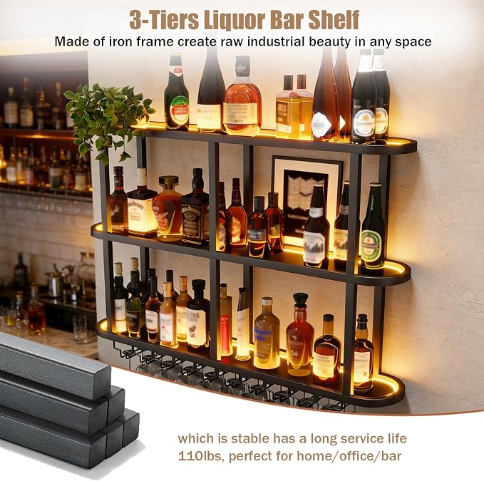 Metal Wall Mount Wine Rack - Image 8