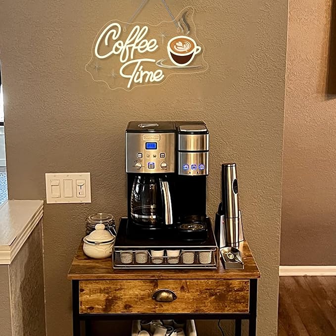 Coffee Time Neon Sign Latte Art Neon Lights Neon Bar Signs - Image 3