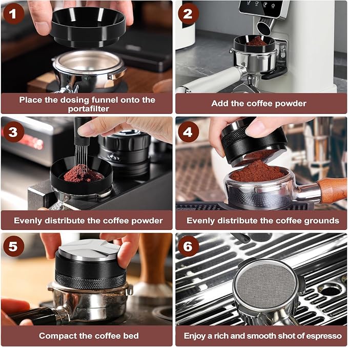 Espresso Accessories Kit 58mm, Coffee Distributor and Tamper Leveler, 316 - Image 2