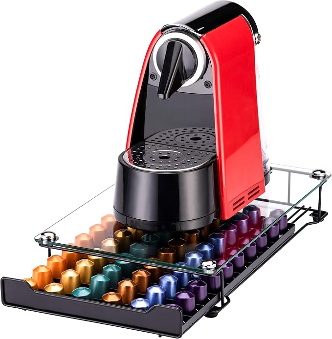 Coffee Pod Storage Holder Capsules Originaline Drawer Organizer, Crystal by Ricerat