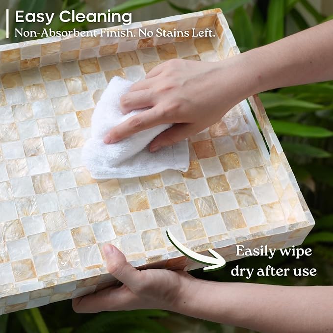 CHI AN HOME 15.8” x 11.8” Rectangle Serving Tray - Image 6