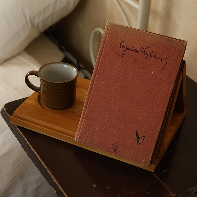 LITIVY Wooden Triangle Bookmark, Small Bookshelf - Image 3
