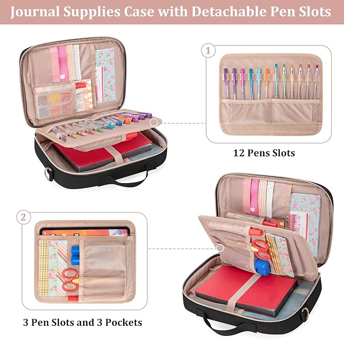 Teamoy Journal Supplies Storage Case, Journal Supplies Holder - Image 3