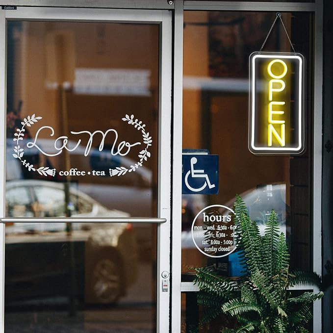 Open Signs for Business, Neon Open Sign Led, 16.5"x 9", - Image 6