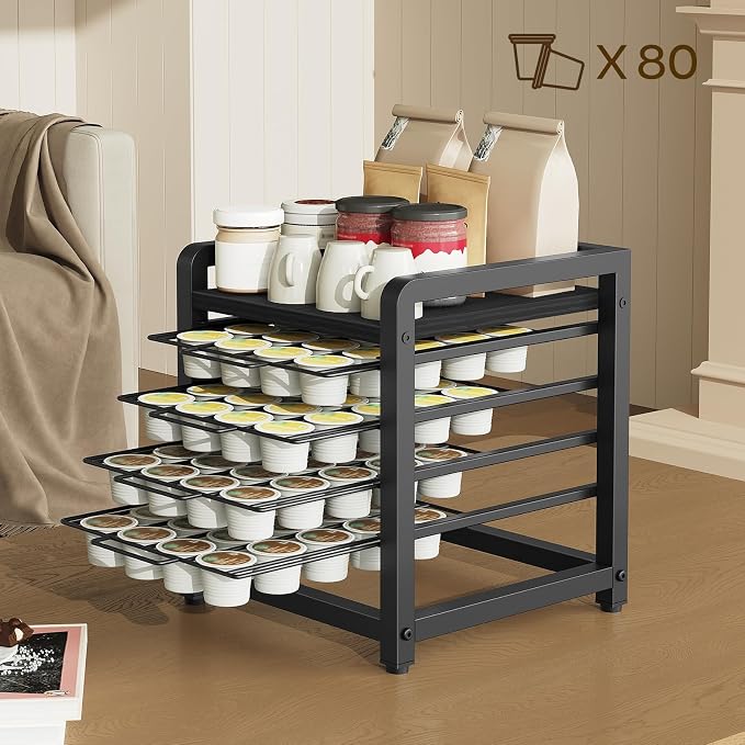 YATINEY Coffee Pod Drawer Holder, 4 Tier Organizer - Image 4