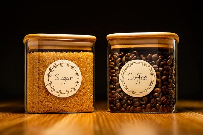 MONEST Waterproof & Oil Resistant Jar & Lid Stickers - Image 4