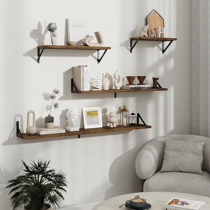 Floating Shelves 8 Inch Deep, 36W x 8D Wall Shelf Set of 2, 60 lbs Heavy Duty - Image 9