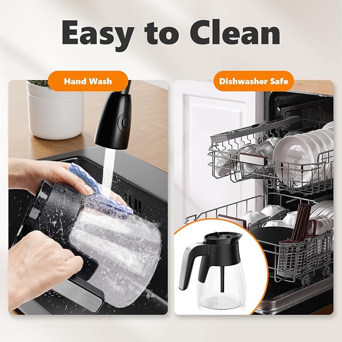 10 Cup Coffee Pot Replacement for Ninja Coffee Maker CM401, Glass Coffee Carafe - Image 6