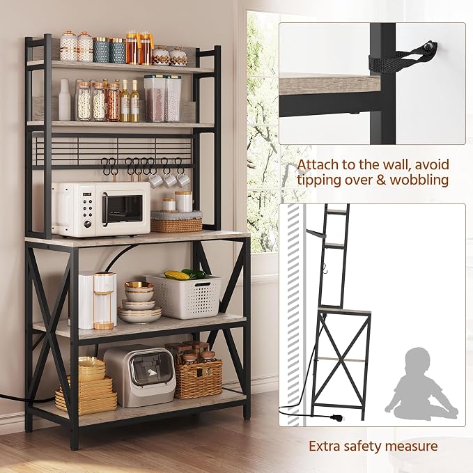 Yaheetech Kitchen Bakers Rack - Image 7