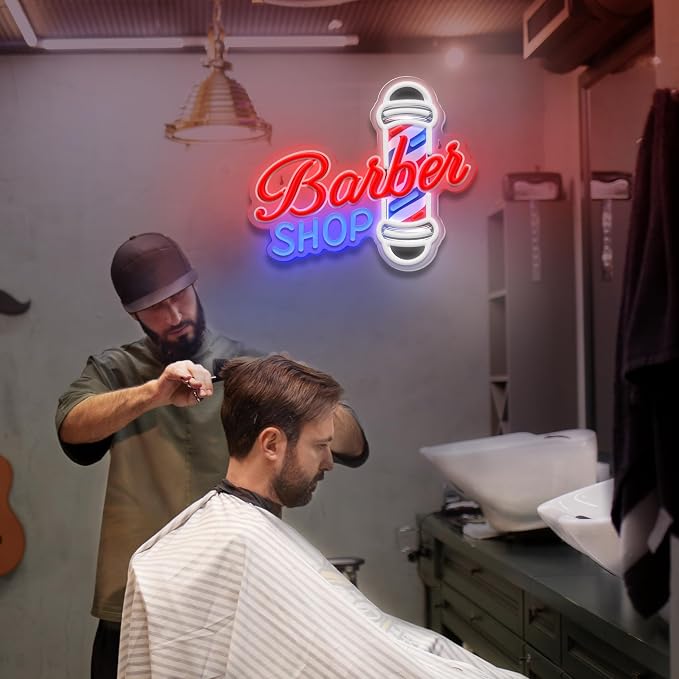 Barber Shop Neon Sign for Wall Decor, LED Hair Salon Light Sign for Hair Beauty - Image 8
