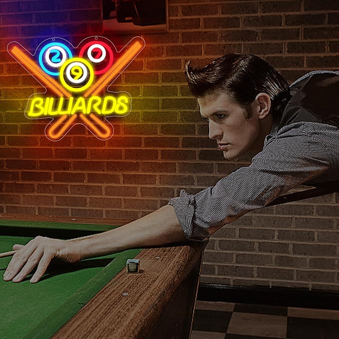 Billiards Neon Sign for Wall Decor Bright Led Neon Light for Business Sign - Image 5