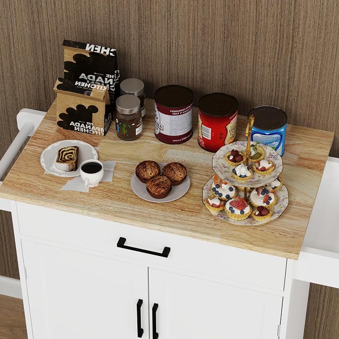 Small Kitchen Island on Wheels - Image 5