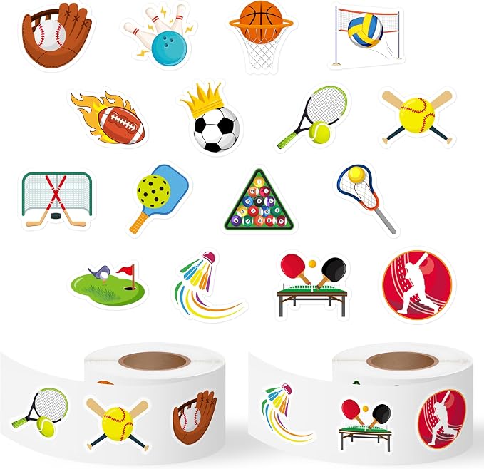 Haooryx Sports Ball Stickers Rolls by Haooryx