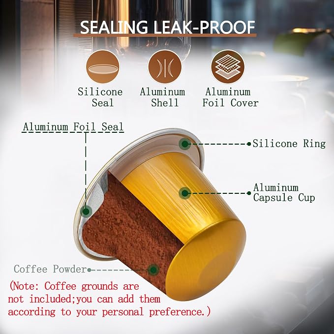 Espresso Capsules Refillable Coffee Pods - Image 4