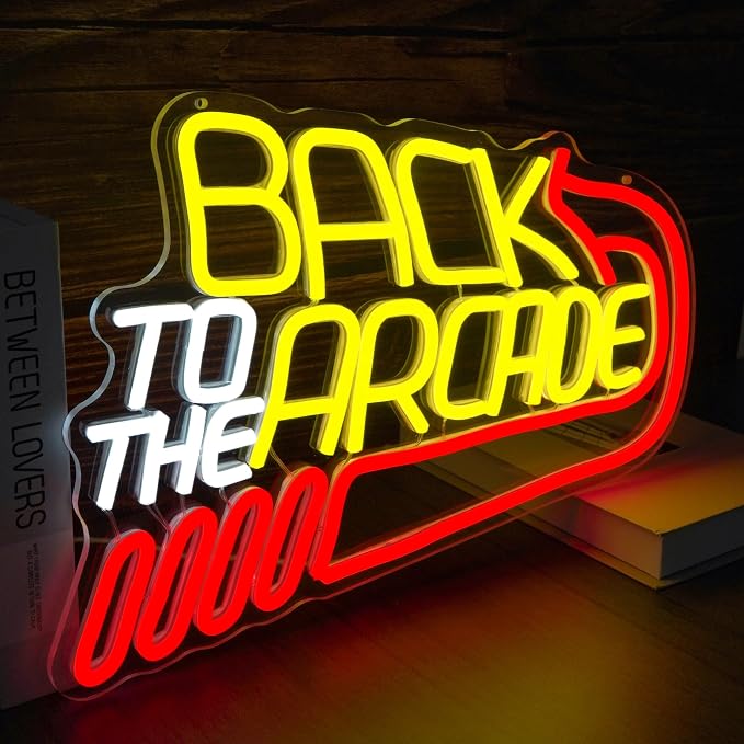 Retro Arcade Neon Sign Large Back to the Arcade Neon Light Dimmable Gamer Neon - Image 2