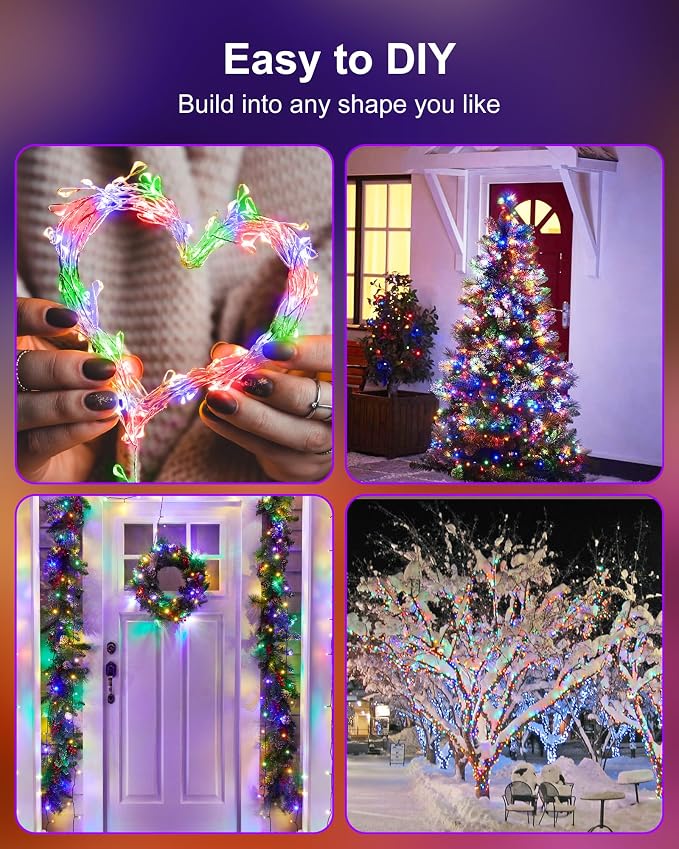 Minetom 4 Pack Fairy Lights Battery Operated, 5 Feet 60 Led Firecracker Starry - Image 3