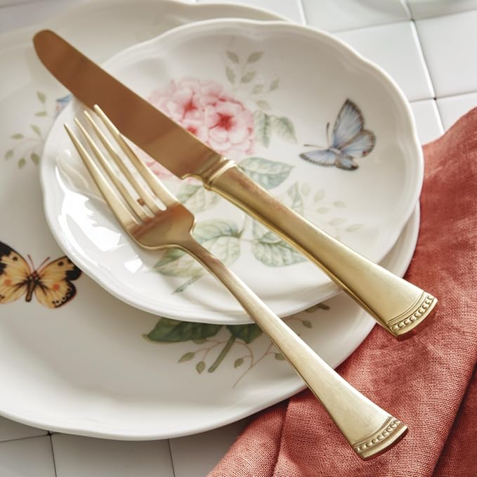 Lenox Dinnerware Set, Butterfly Meadow 28-Piece Set, Service - Image 12