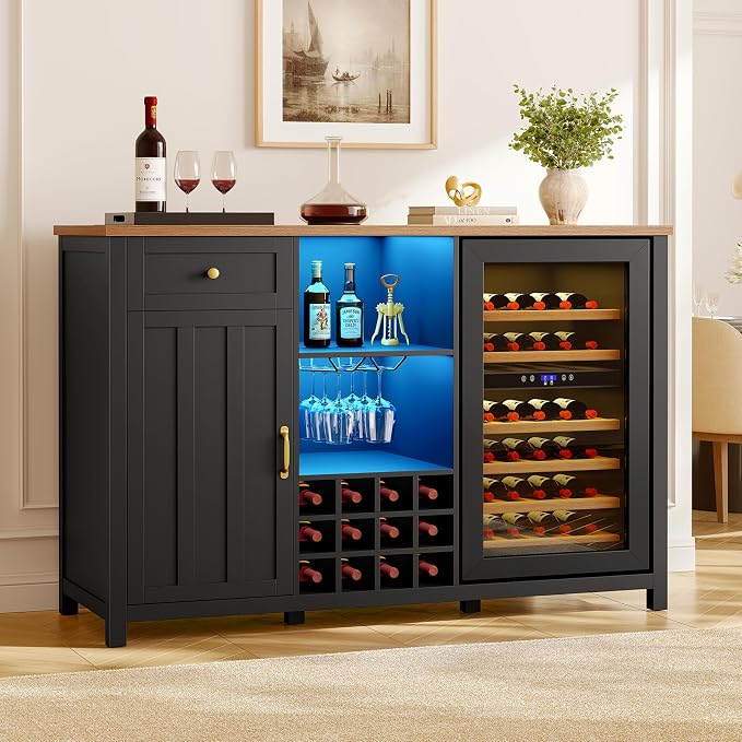 57" Large Coffee Bar Cabinet - Image 3