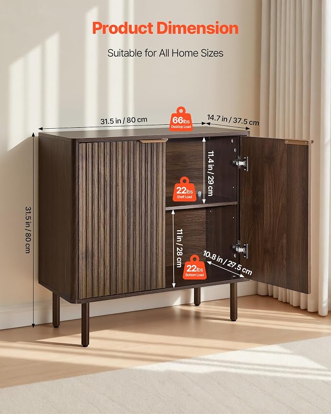 VEVOR Buffet Cabinet, Sideboard Cabinet - Image 3