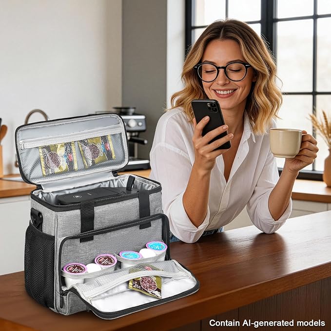LEFOR·Z Coffee Maker Travel Bag Compatible - Image 8