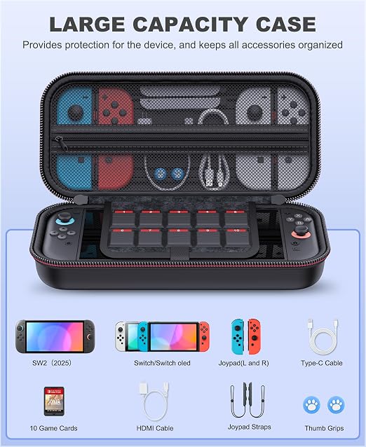 Kawaye Switch 2 Case for Switch Game Compatible - Image 3