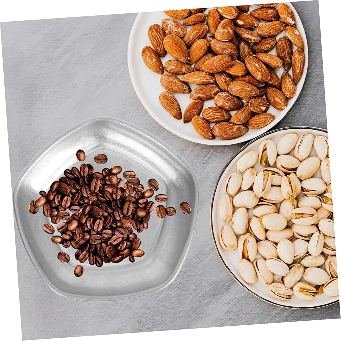 STOBAZA Coffee Bean Display Tray Reusable Stainless Steel Bean Storage Plate - Image 7