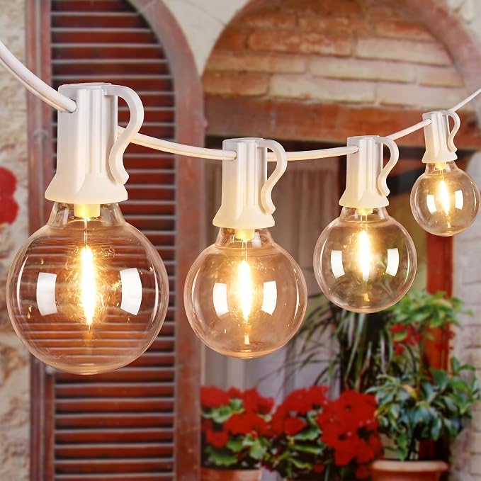 Ollny 50FT Outdoor String Lights, Waterproof Connectable Shatterproof Outside by Ollny