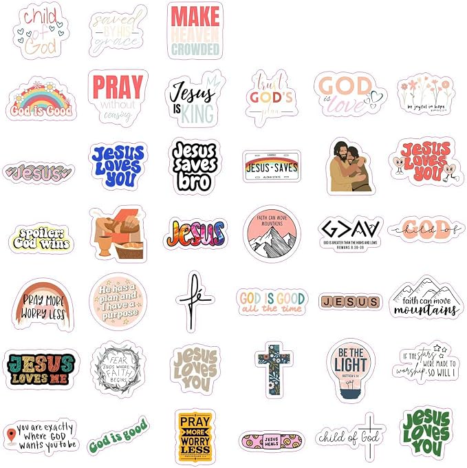 100Pcs Jesus Stickers - Image 4