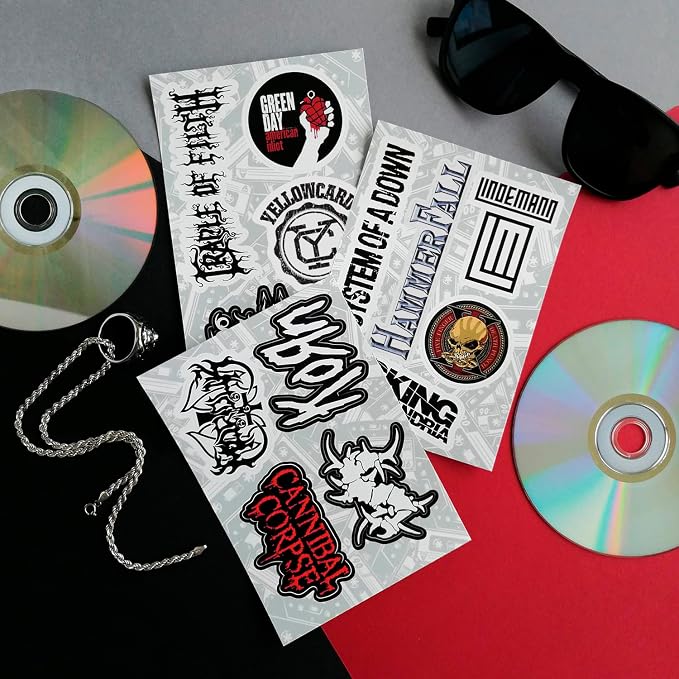 BulbaCraft Legendary Rock Band Stickers – Heavy Metal Laptop Decals - Image 5