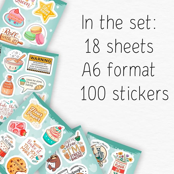 100Pcs Baking Stickers, Bakery Stickers - Image 2