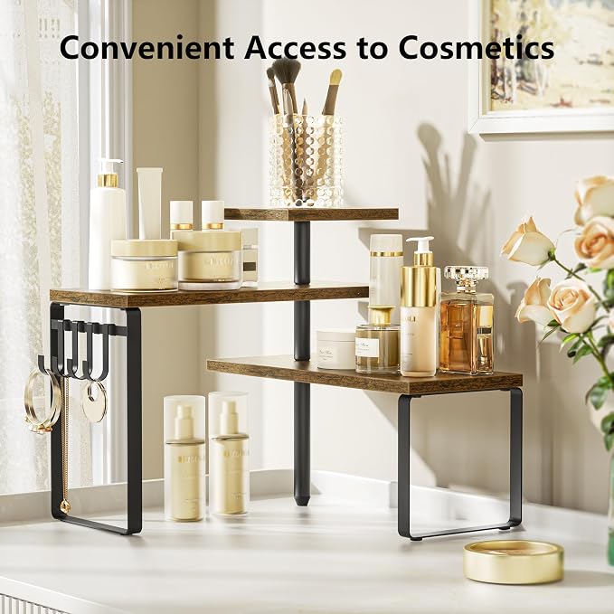 Alsonerbay Countertop Organizer Organization, 3 Tier Corner Shelf - Image 4