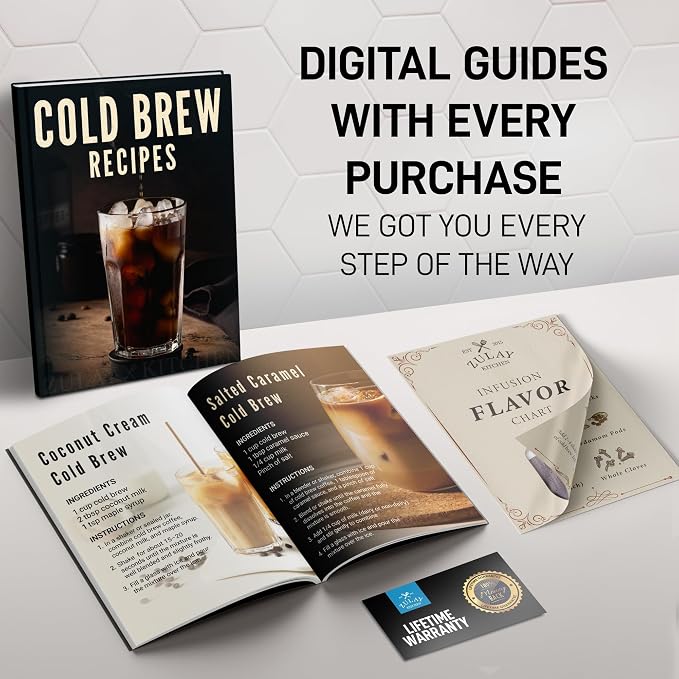 Zulay 1 Gallon/128oz Cold Brew Coffee Maker – Thick Glass Pitcher - Image 5