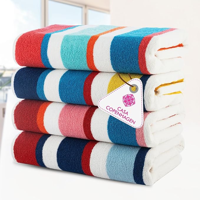 Casa Copenhagen Bora Bora Towels 4Pcs Teal, Bath Towels - Image 2