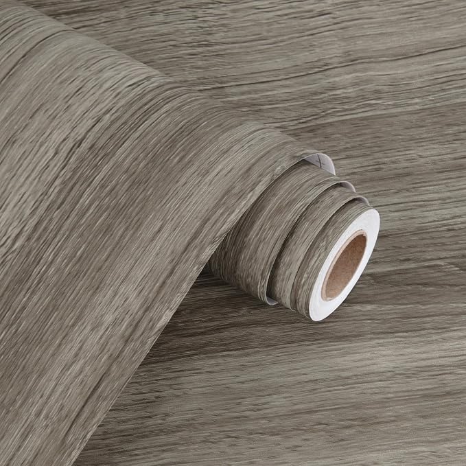 WESTICK Brown Wood Countertop Peel and Stick Wood Wallpaper Vintage Wood - Image 8