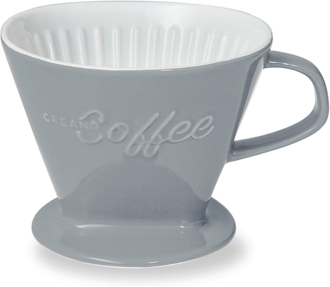 Creano XXL Porcelain Coffee Dripper Stone Grey by Creano