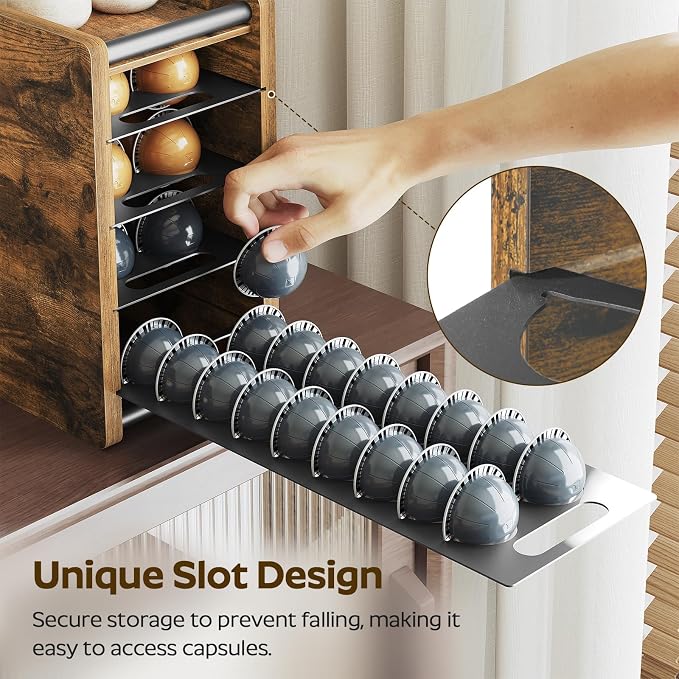 YATINEY Coffee Pod Drawer Holder, 72 Pods Large Capacity, 4 Tier Holder - Image 6