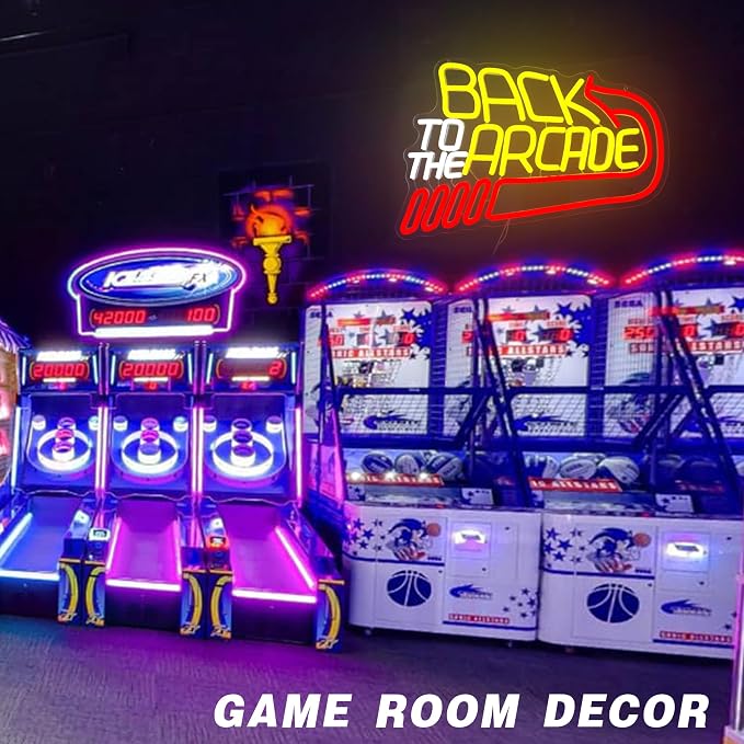 Retro Arcade Neon Sign Large Back to the Arcade Neon Light Dimmable Gamer Neon - Image 6